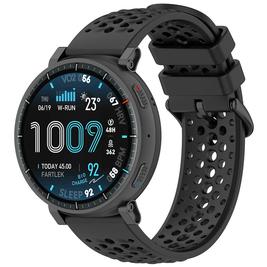 Curea Techsuit W083 para Amazfit Watch / Samsung Watch Series, 22mm, Preta.