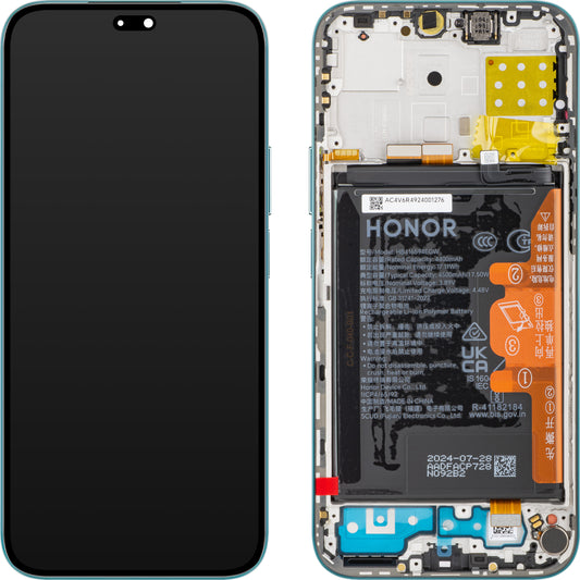 Ecrã tátil Ecrã tátil Honor 200 Lite, com moldura, azul (Cyan Lake), Service Pack 0235ALPU