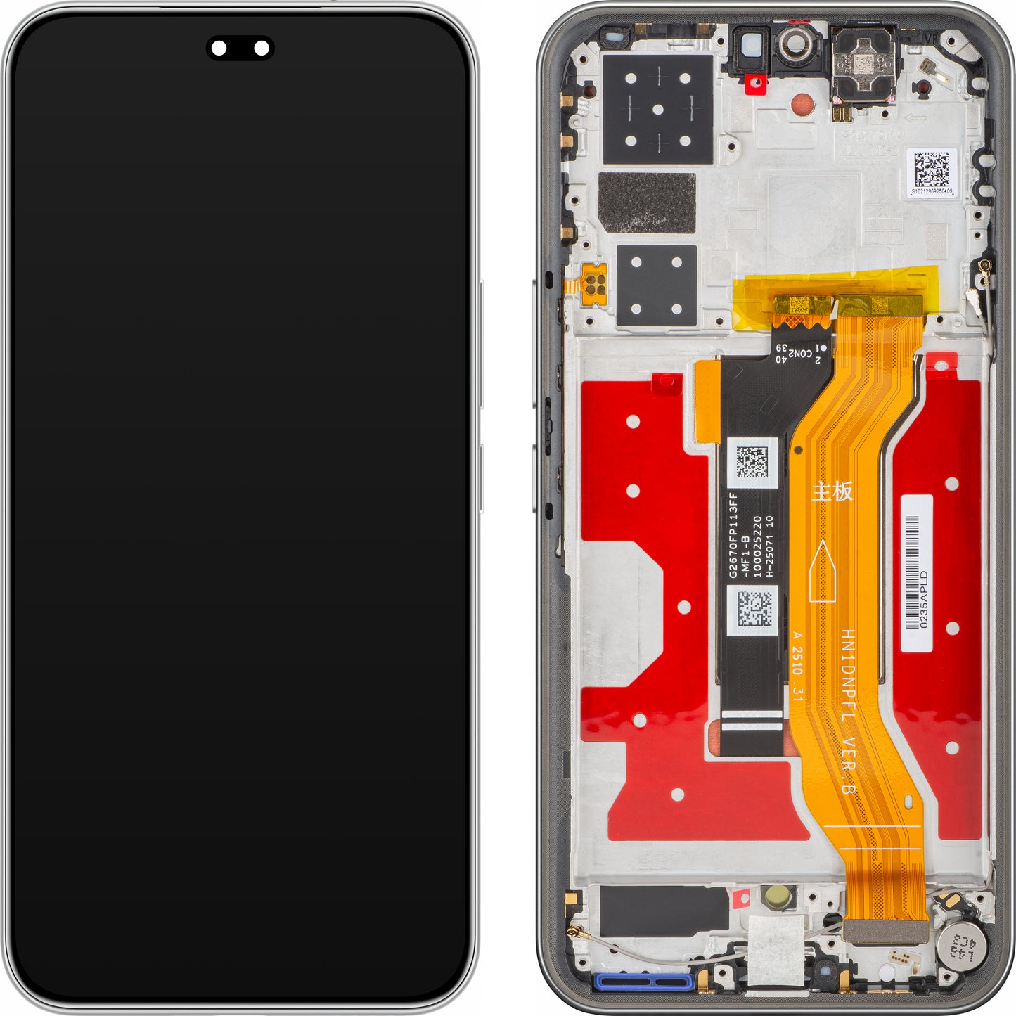 Display com Touchscreen Honor 400 Pro, com Moldura, Cinzento (Lunar Grey), Service Pack 0235APLD