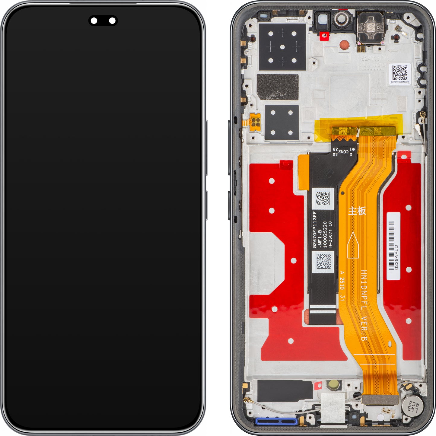 Display com Touchscreen Honor 400 Pro, com Moldura, Preto (Midnight Black), Service Pack 0235APFA