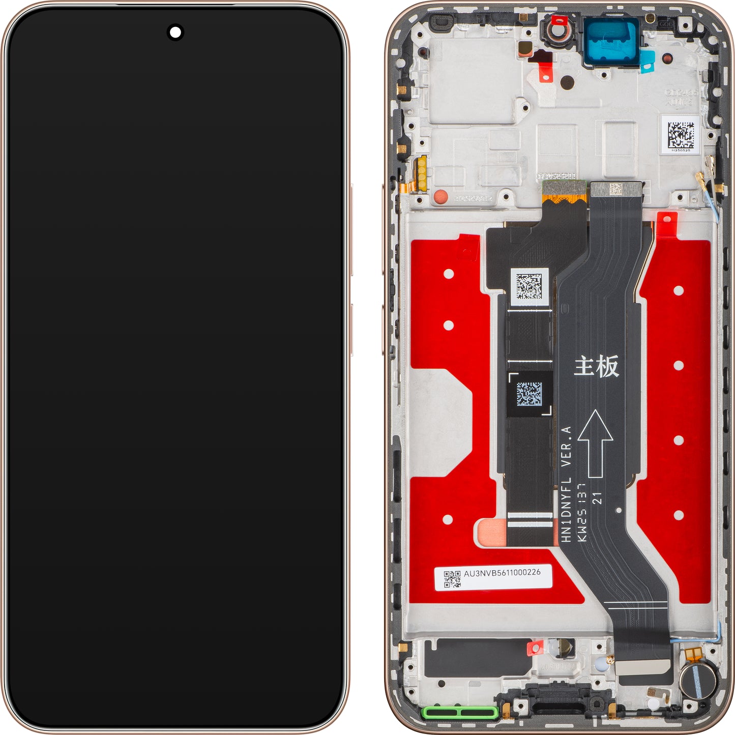 Display com Touchscreen Honor 400, com Moldura, Dourado (Desert Gold), Service Pack 0235APNU