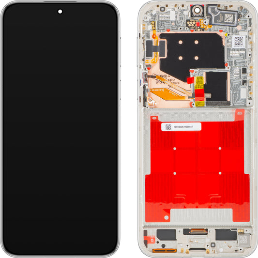Display com Touchscreen Huawei Pura 80 Pro, com Moldura, Branco (Glazed White), Service Pack 02357EFD