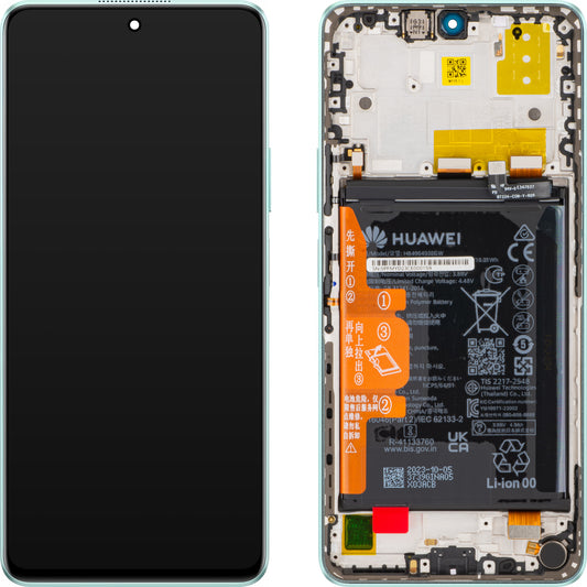 Ecrã tátil Huawei nova 11i, com moldura e bateria, verde menta, Service Pack 02355PFM