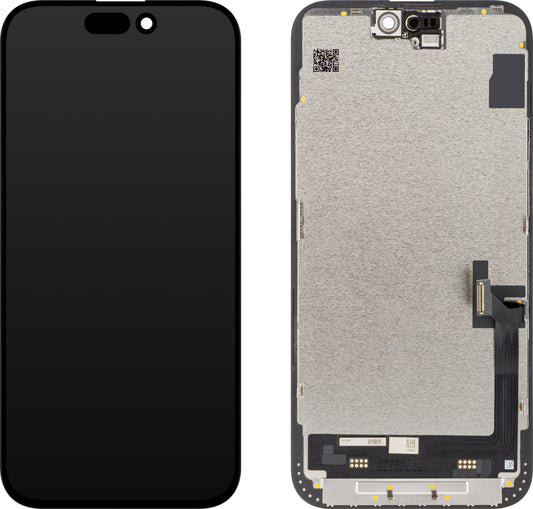 Ecrã tátil JK para Apple iPhone 15 Plus, com moldura, versão LCD In-Cell, preto