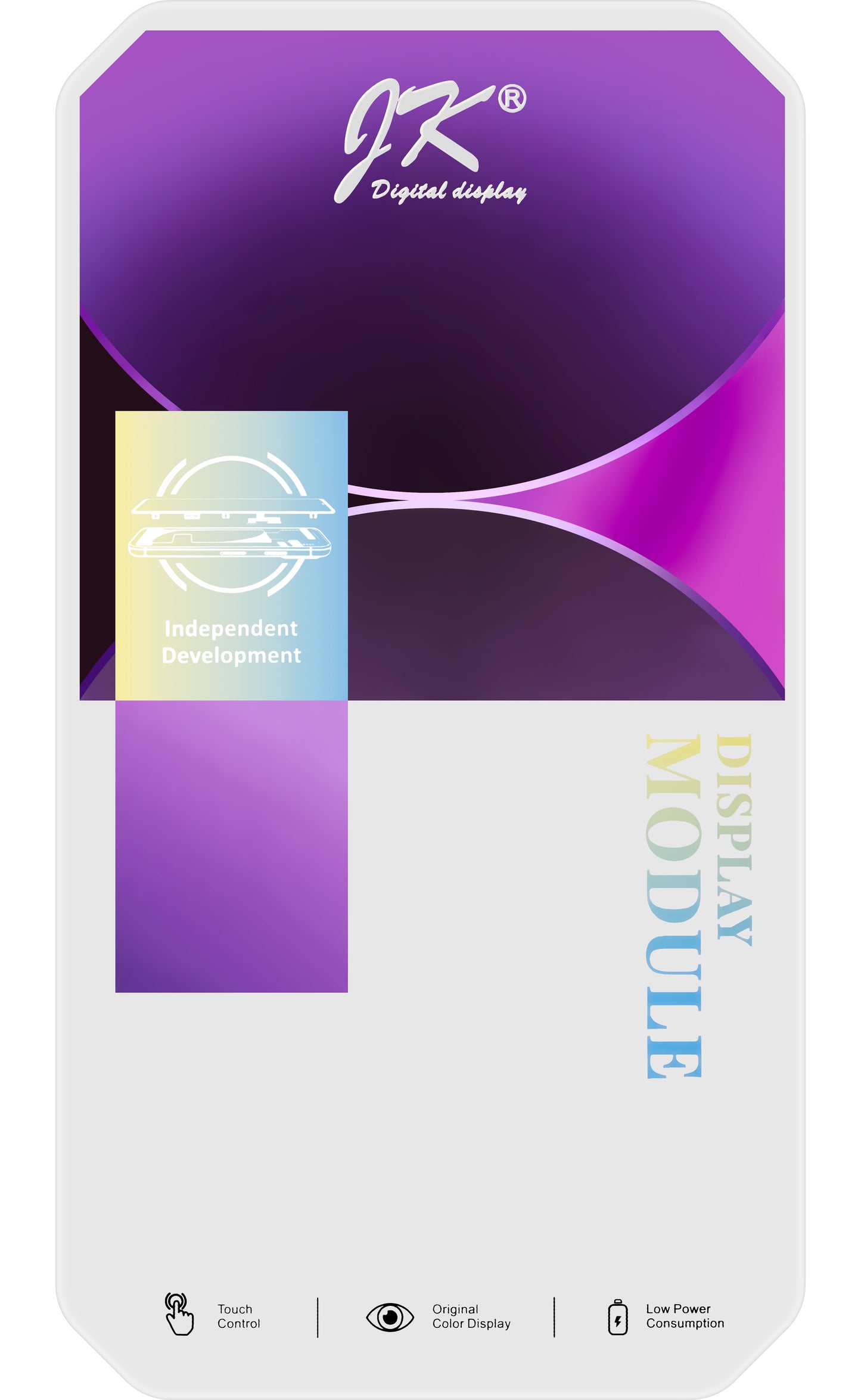 Ecrã tátil JK para Apple iPhone 14, com moldura, versão LCD In-Cell, preto