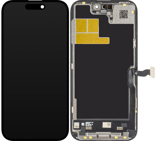 Ecrã tátil JK para Apple iPhone 14 Pro, com moldura, LCD In-Cell IC móvel, preto
