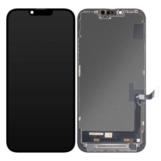 Ecrã tátil JK para Apple iPhone 14 Plus, com moldura, versão LCD In-Cell, preto