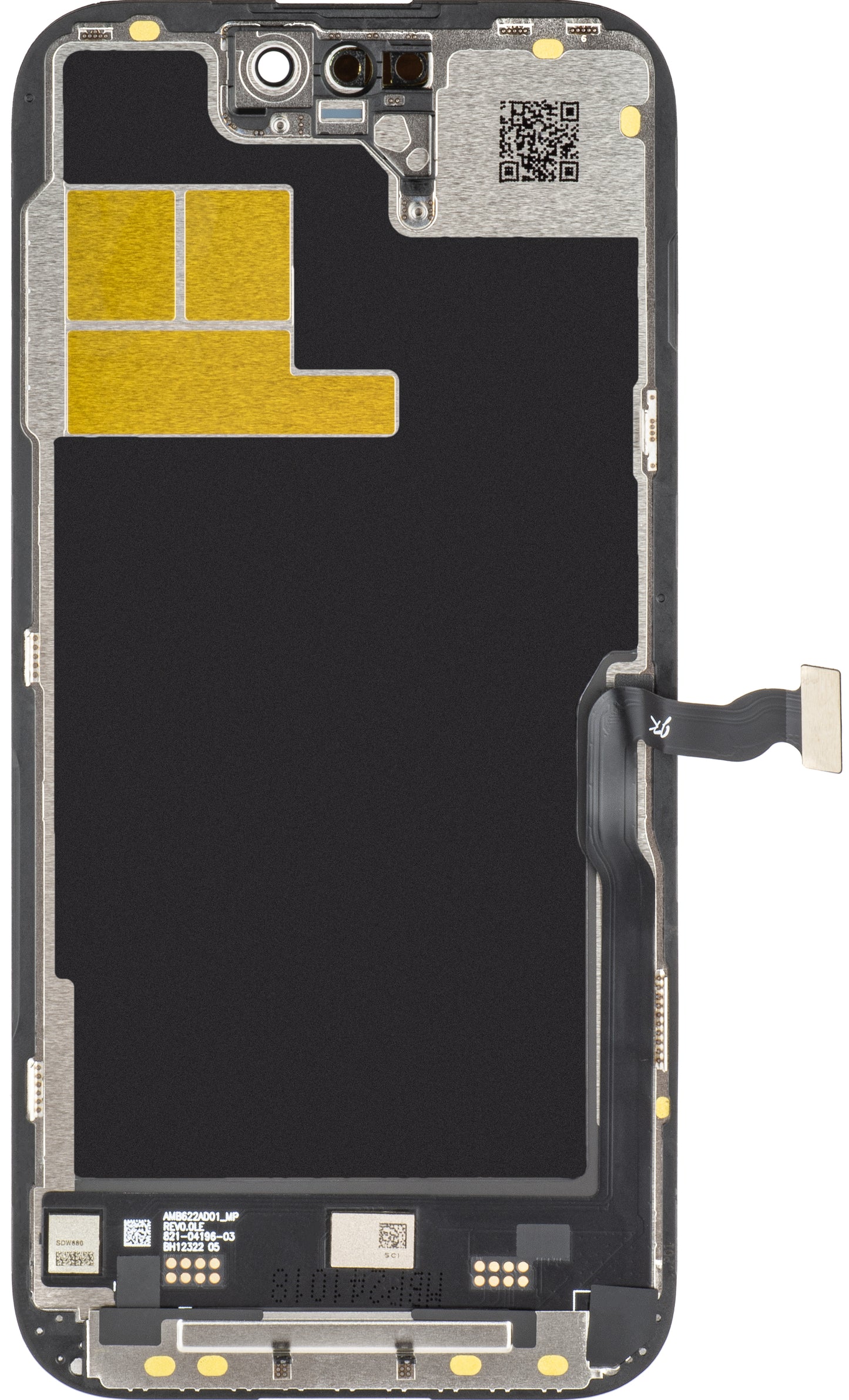 Ecrã com Touchscreen JK para Apple iPhone 14 Pro, com Moldura, Versão LCD In-Cell IC Movable, Preto