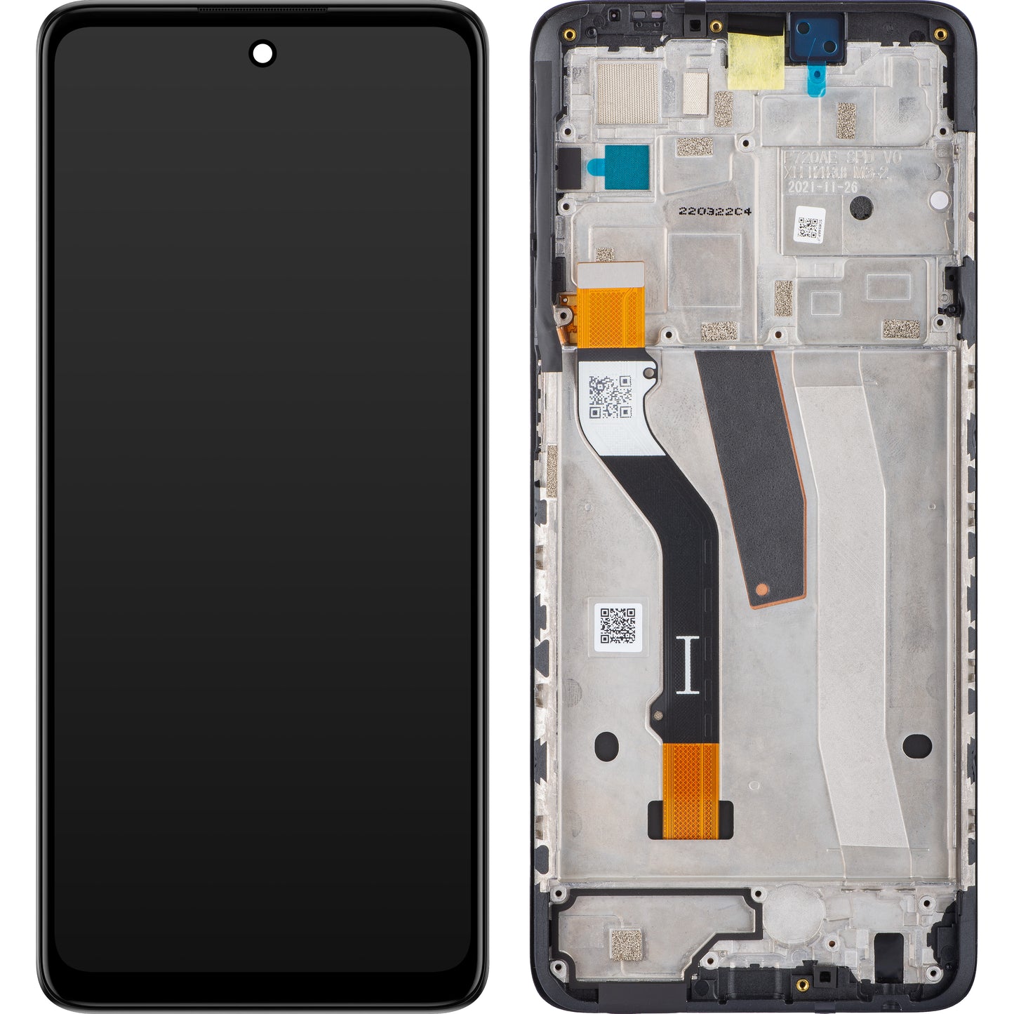 Motorola Moto G51 5G Ecrã tátil, com moldura, preto, Service Pack 5D68C20028