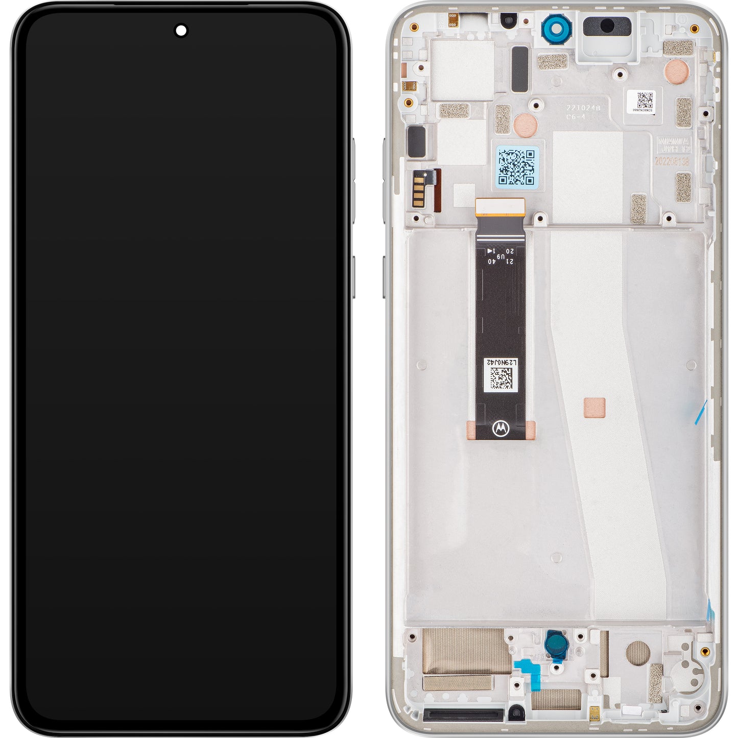 Motorola Edge 30 Neo Ecrã tátil, com moldura, prateado (Ice Palace), Service Pack 5D68C21404