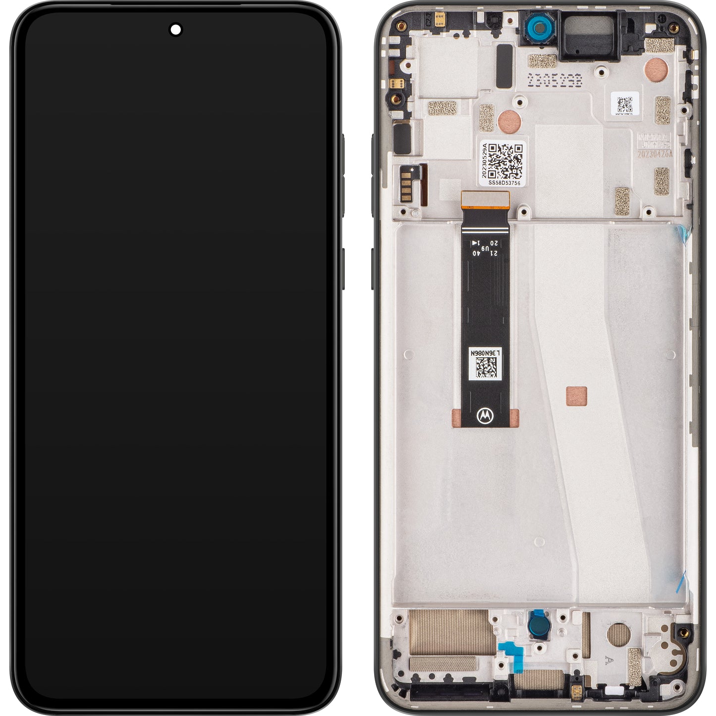 Ecrã tátil Motorola Edge 30 Neo, com moldura, preto (Black Onyx), Service Pack 5D68C21403