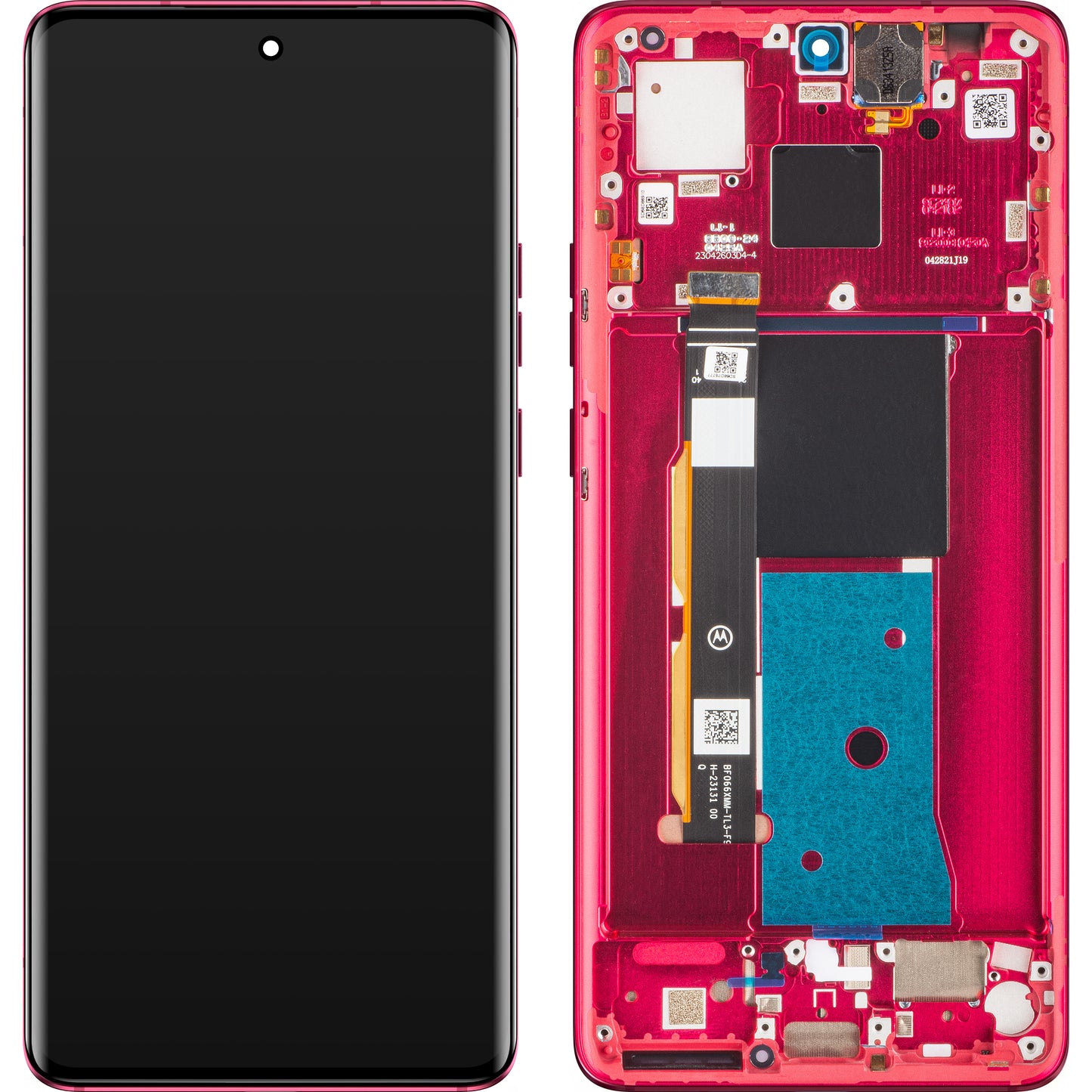 Ecrã tátil Motorola Edge 40, com moldura, vermelho (Viva Magenta), Service Pack 5D68C22712