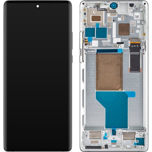 Ecrã tátil Motorola Edge 30 Ultra com moldura, branco Starlight, Service Pack 5D68C21453