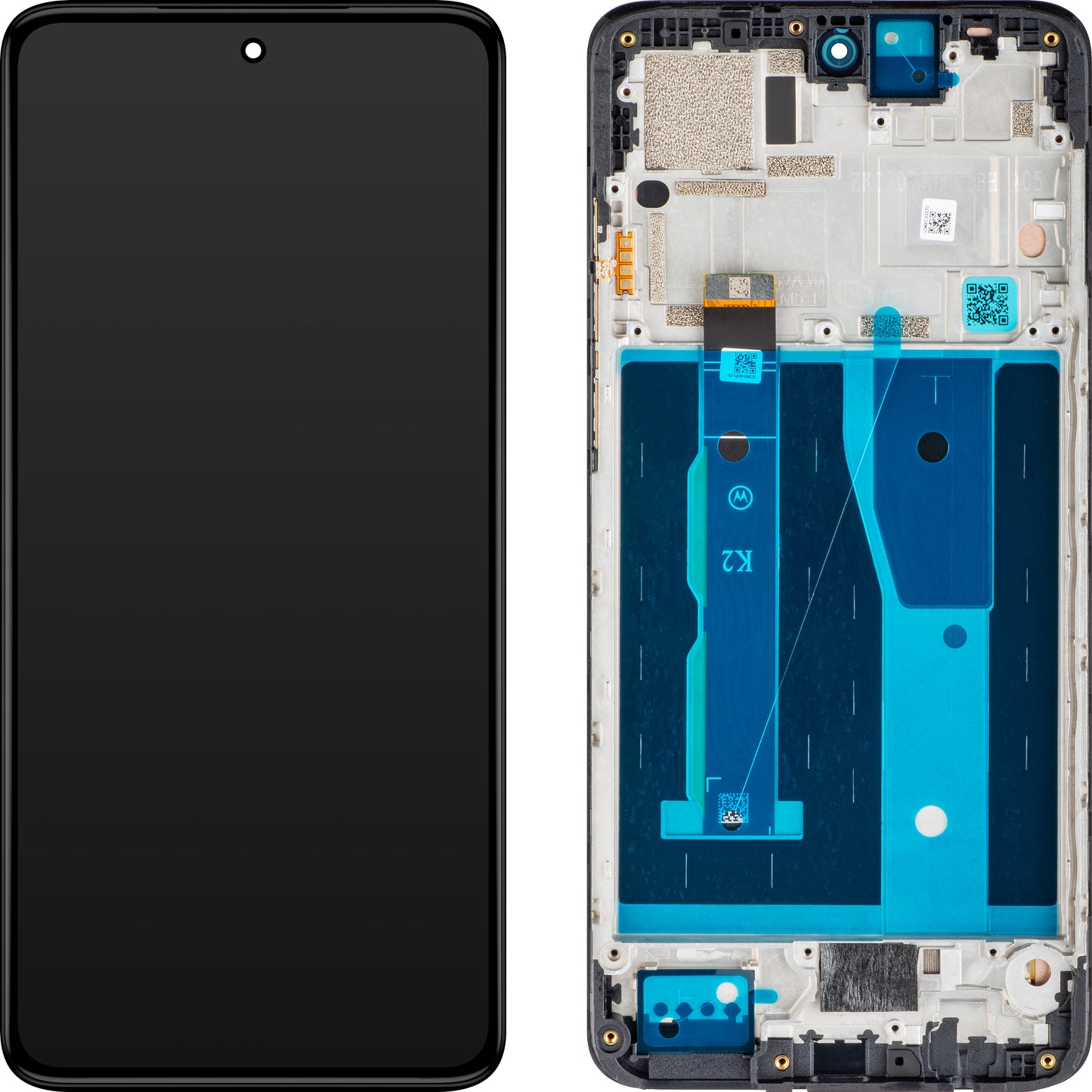 Motorola Moto G84 Ecrã tátil com ecrã tátil, com moldura, preto, Service Pack 5D68C23231