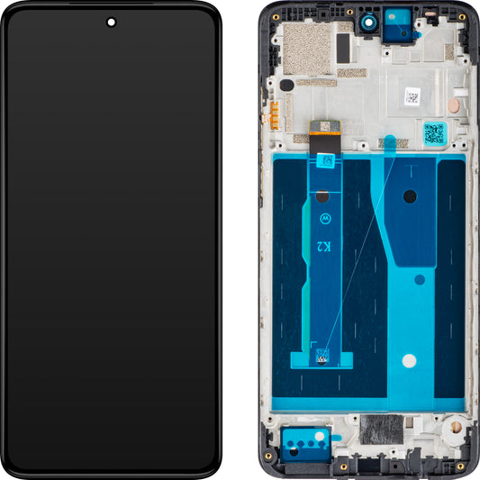 Motorola Moto G84 Ecrã tátil com ecrã tátil, com moldura, preto, Service Pack 5D68C23231