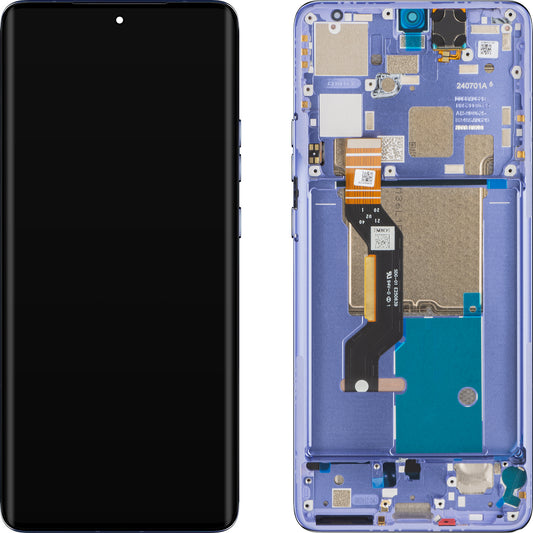 Ecrã tátil Motorola Edge 50 Pro, com moldura, roxo (lavanda luxuosa), Service Pack 5D68C24093