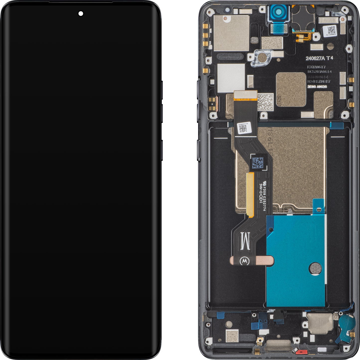 Ecrã tátil Motorola Edge 50 Pro, com moldura, preto (Black Beauty), Service Pack 5D68C24092