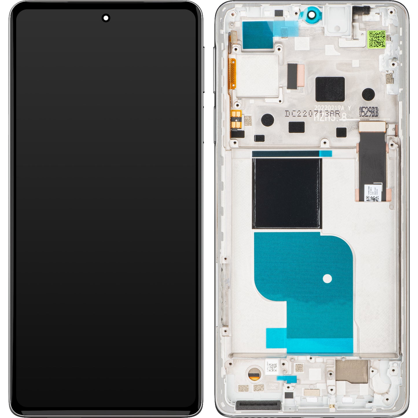 Ecrã tátil Motorola Edge 30 Pro, com moldura, prateado (branco Stardust), Service Pack 5D68C20277