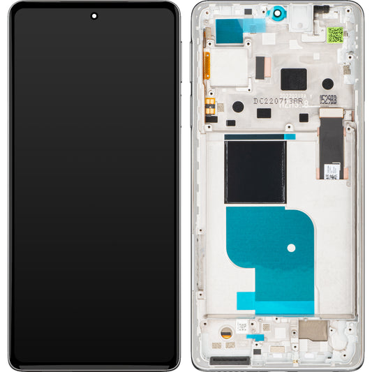 Ecrã tátil Motorola Edge 30 Pro, com moldura, prateado (branco Stardust), Service Pack 5D68C20277
