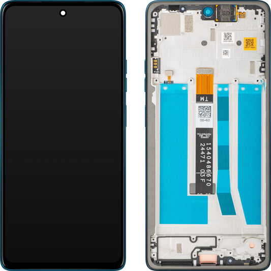 Display com Touchscreen Motorola Moto G75, com Moldura, Azul (Relucent Blue), Service Pack 5D68C29067