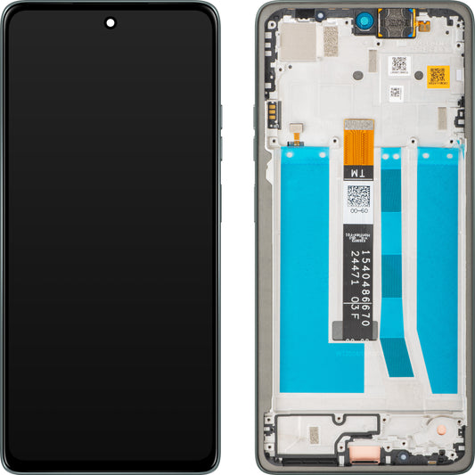 Motorola Moto G75 Ecrã tátil com moldura, cinzento céu, Service Pack 5D68C29068