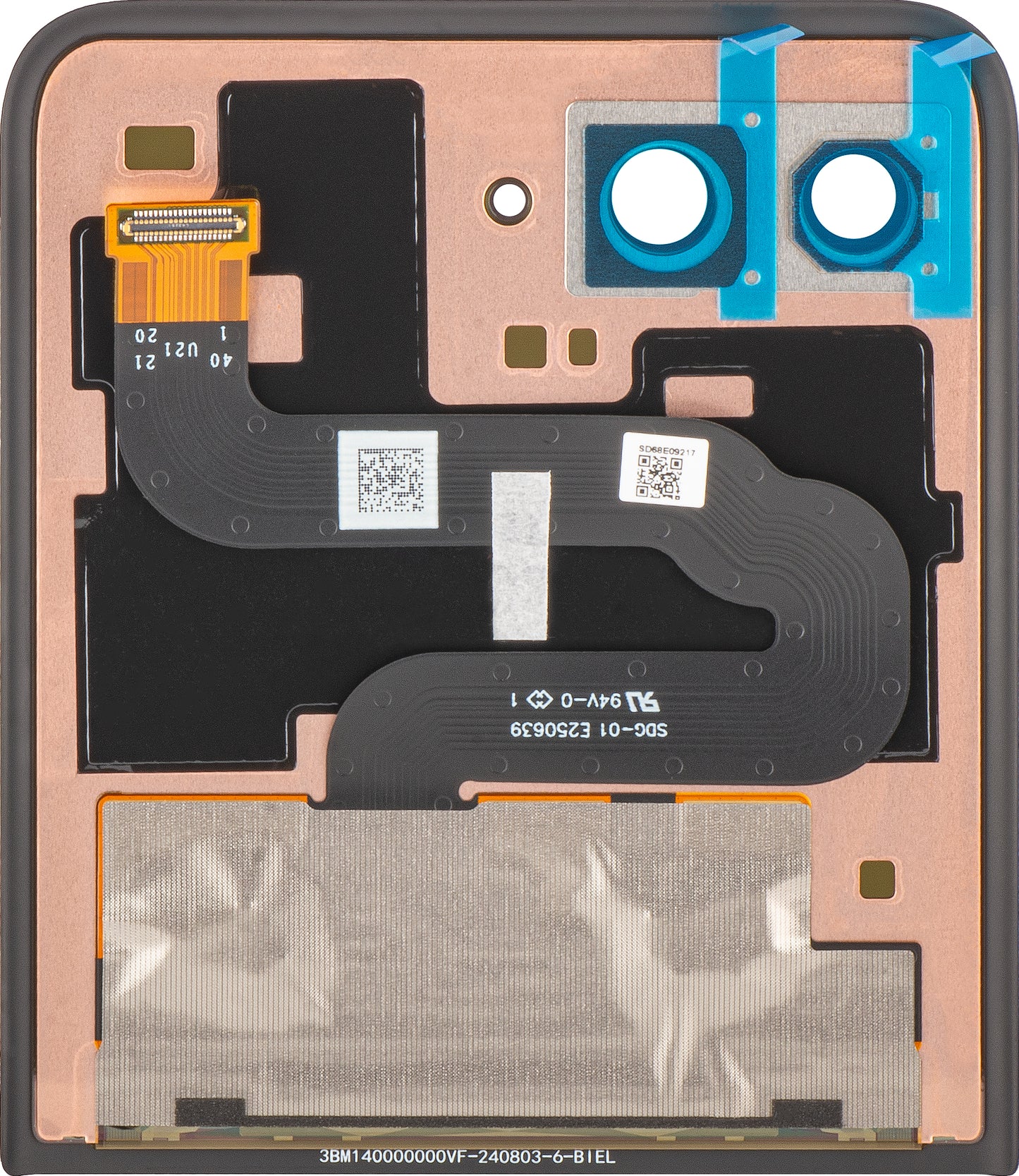 Display com Touchscreen Motorola Razr+ 2025 / Razr+ 2024 / Razr 50 Ultra, Sub Outer, Service Pack 5D68C24593