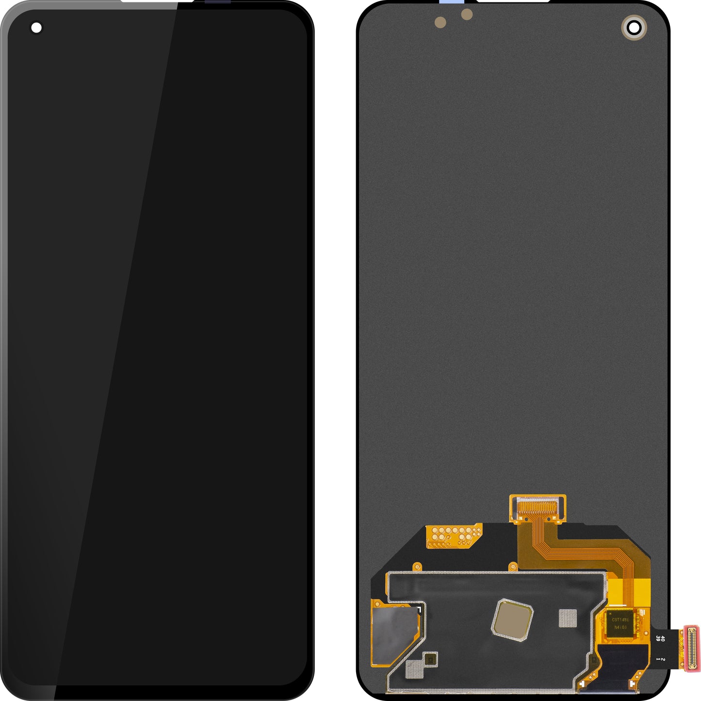 Display com Touchscreen MP compatível com Realme GT Master, Versão OLED