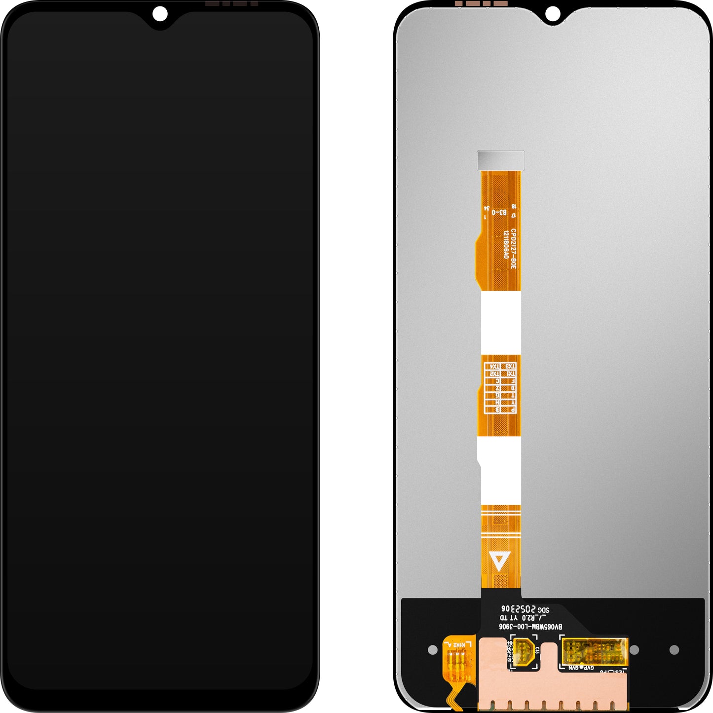 Display com Touchscreen MP compatível com vivo Y02s / Y16 / Y21 / Y21a / Y21s / Y30 5G / Y32