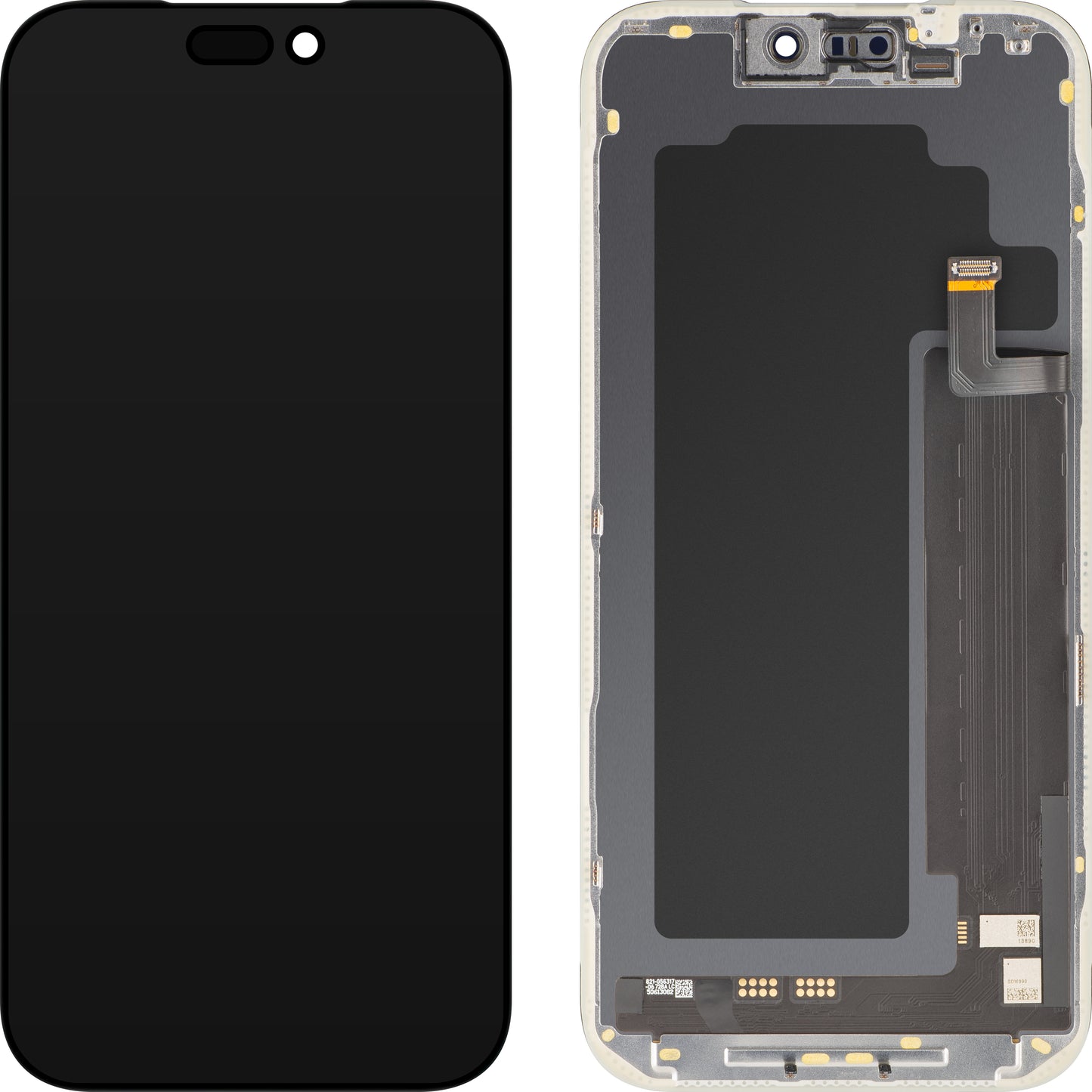 MP Touchscreen Display compatible with Apple iPhone 17 Pro Max, with Frame, Soft Version OLED FHD 120Hz IC Movable, Black