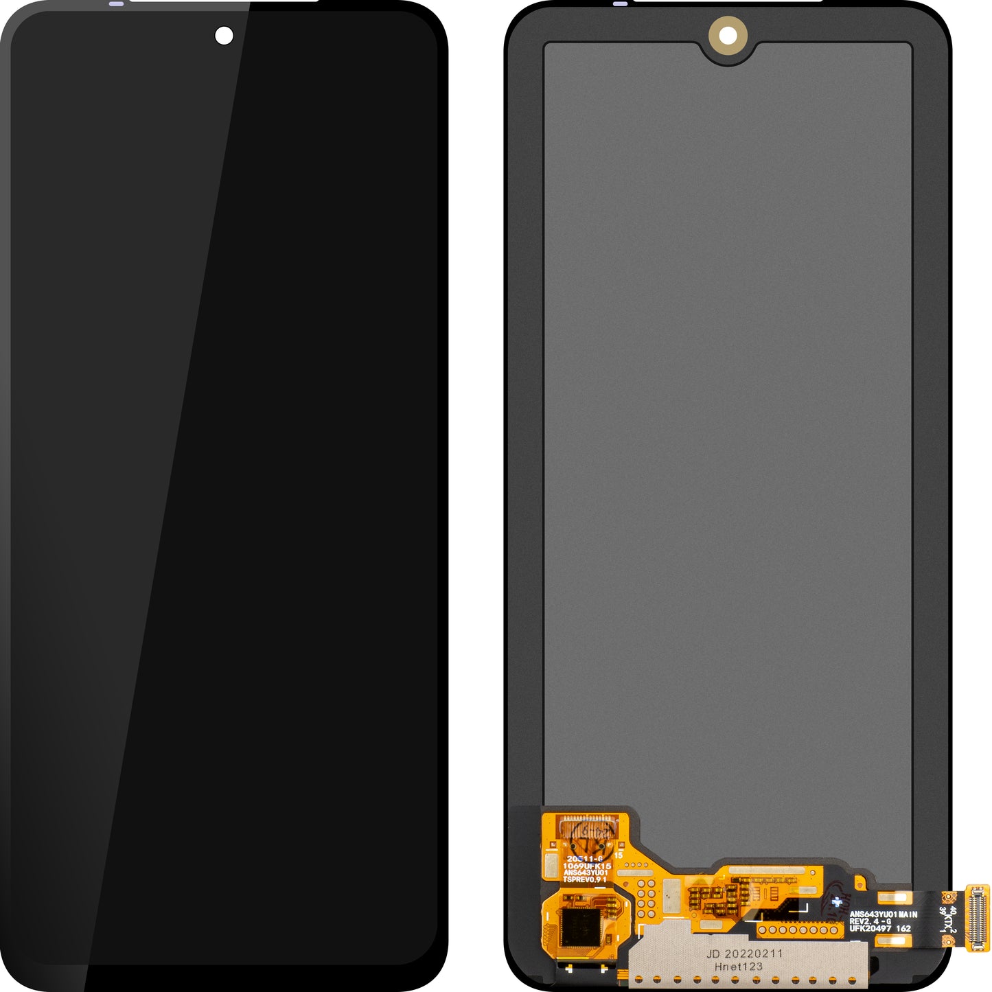 Ecrã com Touchscreen MP compatível com Xiaomi Poco M5s / Redmi Note 10 / Note 10S, Versão OLED, Recondicionado