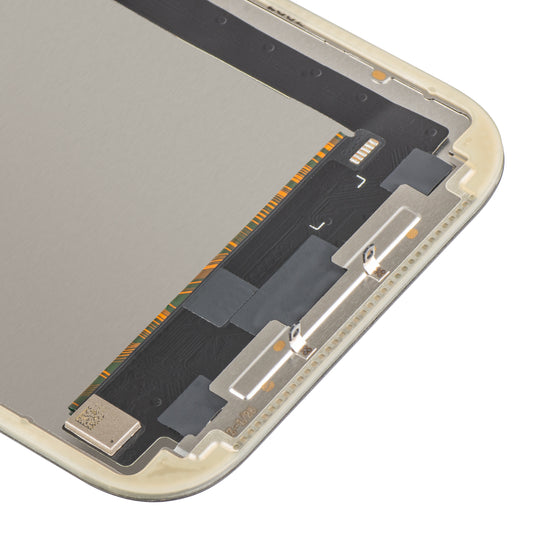 Ecrã com ecrã tátil MP compatível com Apple iPhone 17, com Moldura, Versão OLED FHD IC Movable, Preto