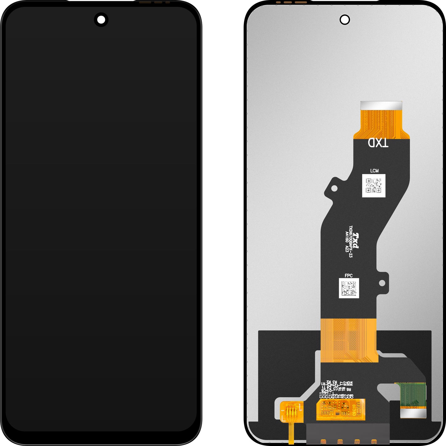 Display com Touchscreen MP compatível com Tecno Pop 9 / Pop 9 4G / Pova 6 Neo 5G / Spark 30C / Spark 30C 5G