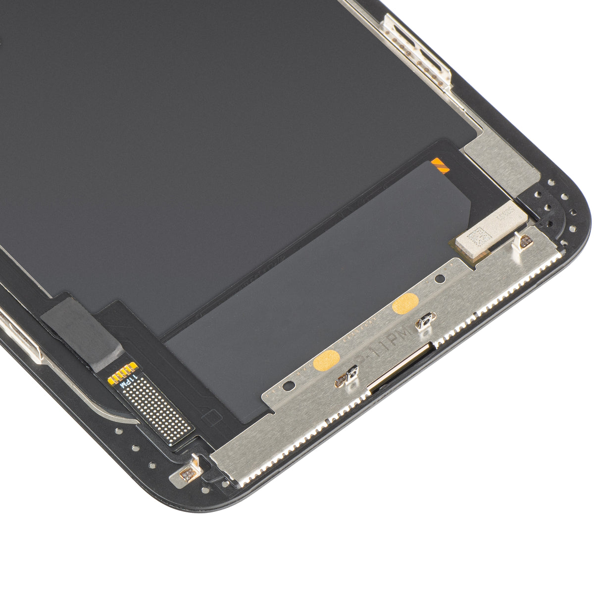 Ecrã com ecrã tátil MP compatível com Apple iPhone 11 Pro Max, com moldura, versão OLED FHD IC Movable, preto