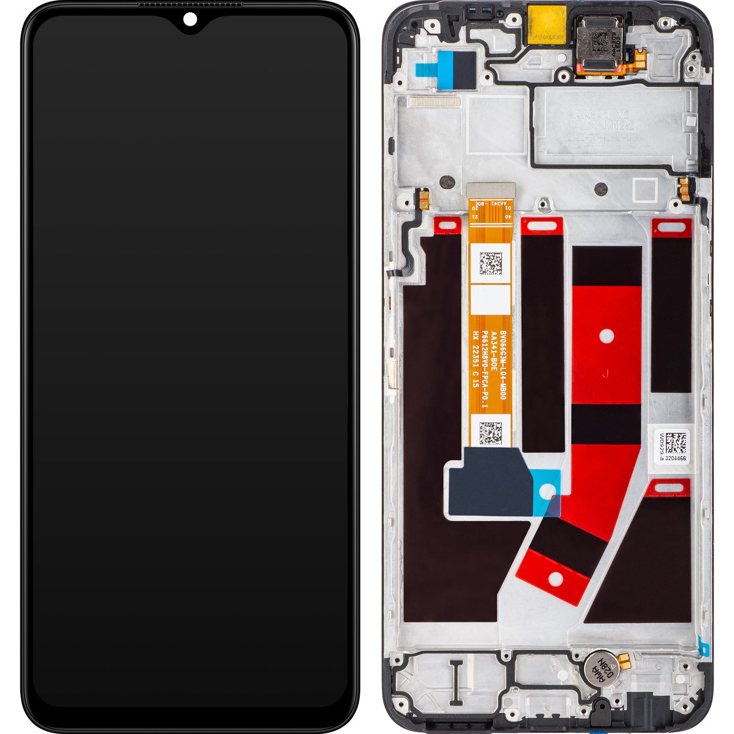 Ecrã com Touchscreen Oppo A57 5G, com Moldura, Preto, Service Pack 4130239