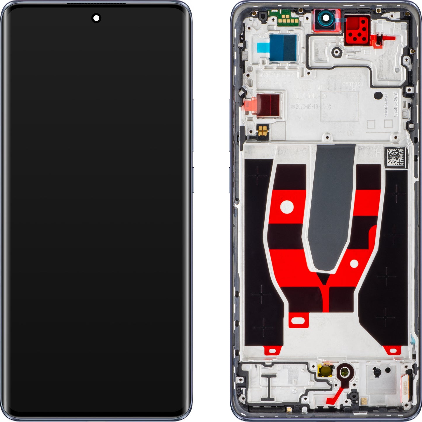 Ecrã tátil Oppo Reno10 com moldura, azul (azul gelo), Service Pack 621029000061