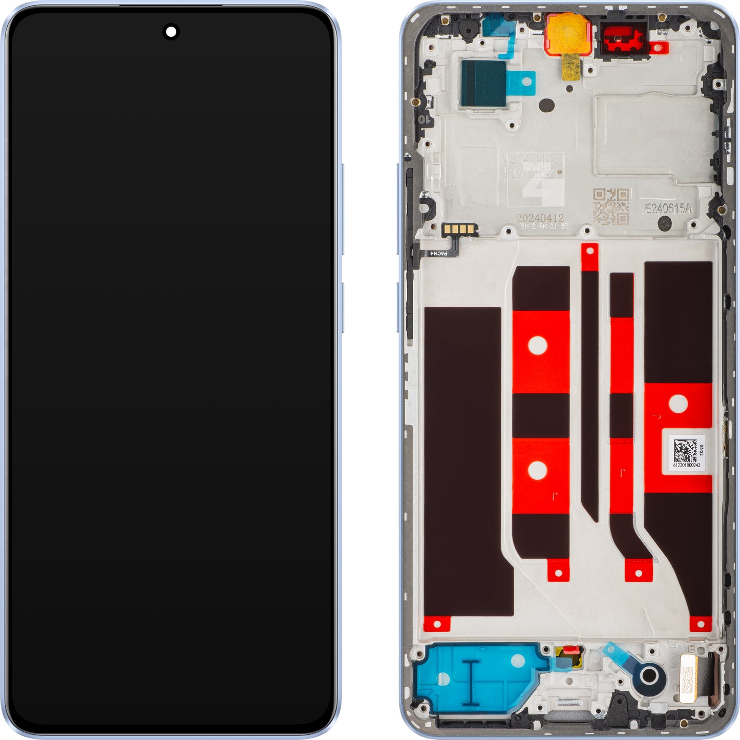 Ecrã tátil Oppo F25 Pro / Reno11 F, com moldura, azul (azul oceano), Service Pack 621029000175