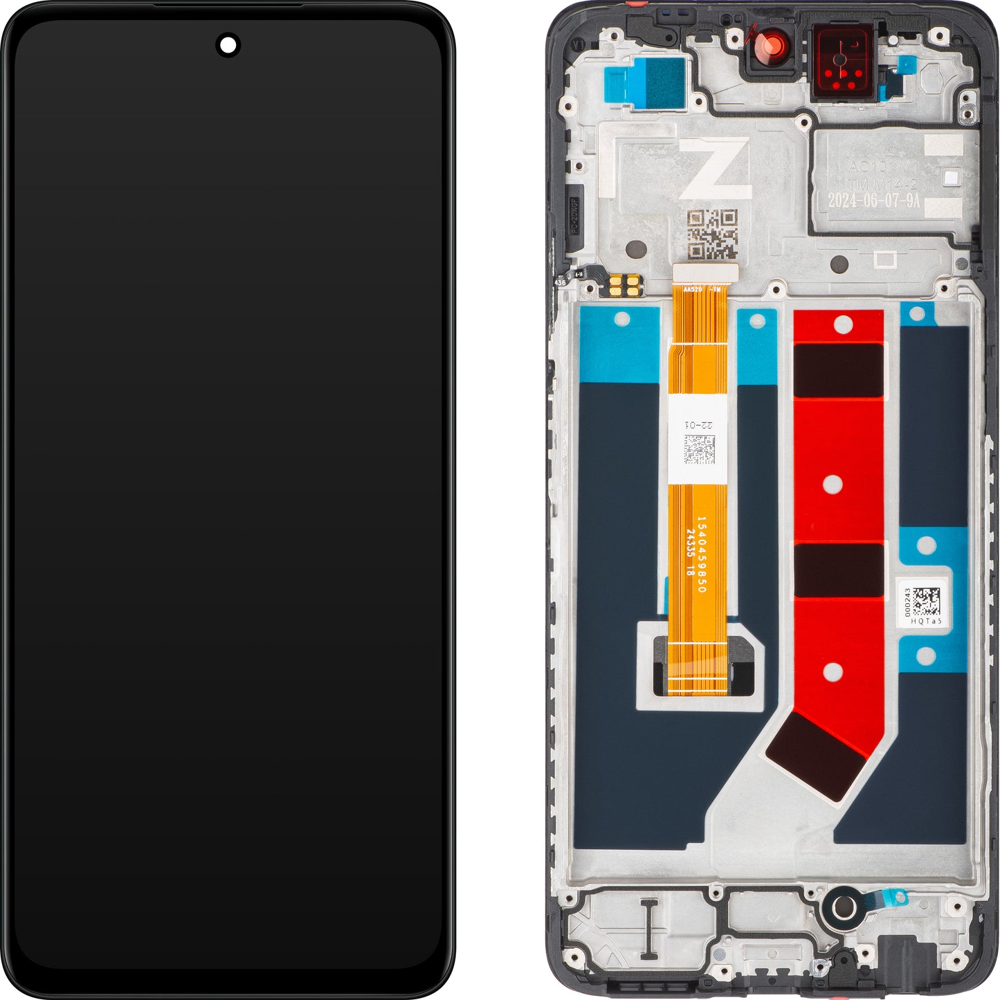 Ecrã tátil Oppo A79, com moldura, preto, Service Pack 621029000103