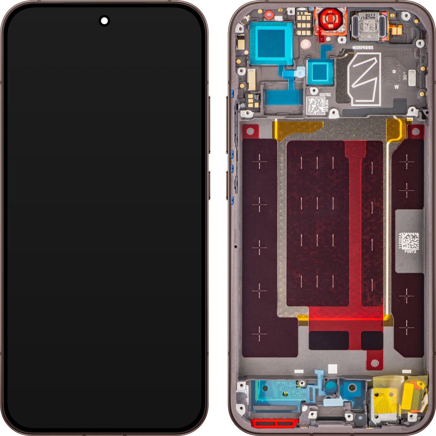 Display com Touchscreen Oppo Reno15 Pro Mini / Reno15 Pro, com Moldura, Marrom (Dusk Brown /Cocoa Brown), Service Pack 621029000774