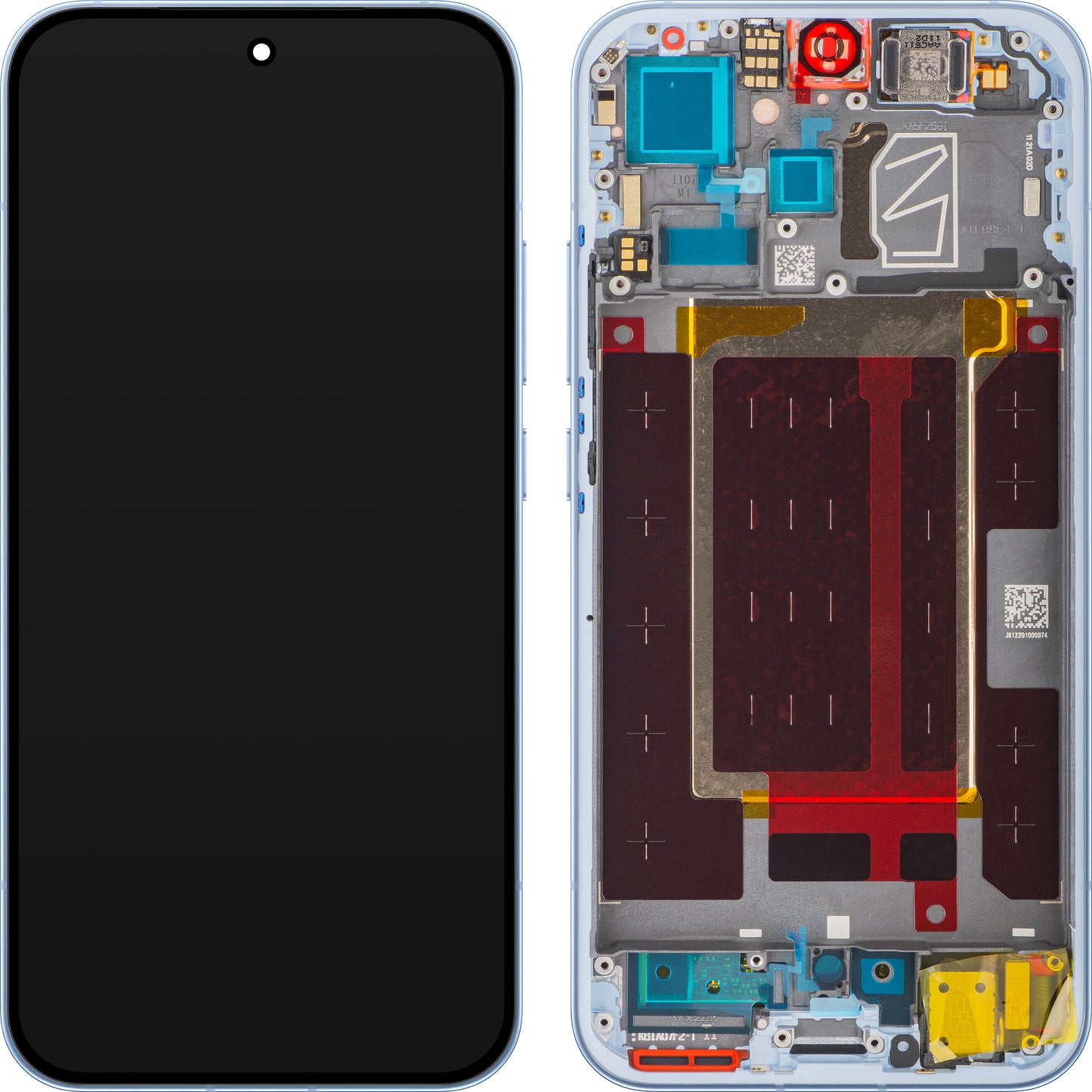 Display com Touchscreen Oppo Reno15 Pro Mini / Reno15 Pro, com Moldura, Azul (Aurora Blue), Service Pack 621029000776