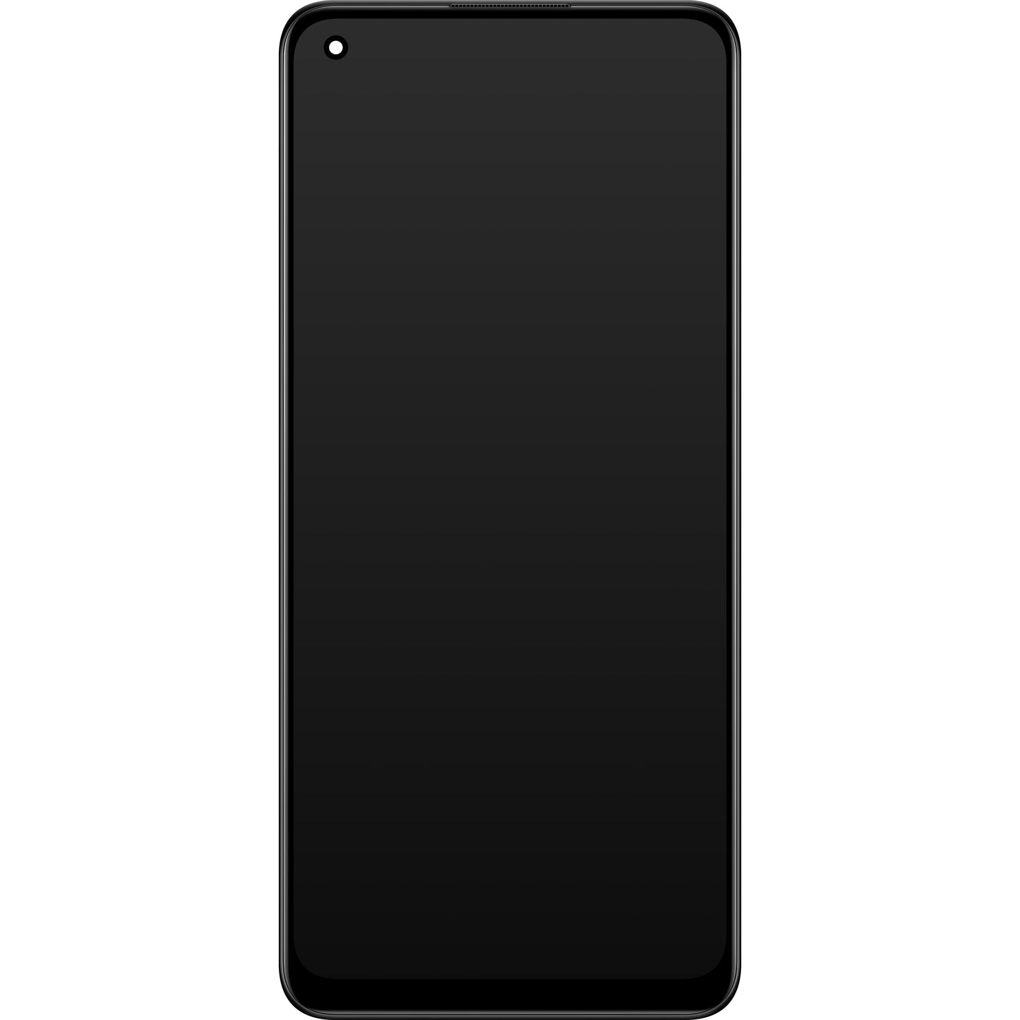Visor com ecrã tátil Oppo Reno8, com moldura, preto, Service Pack 4130256