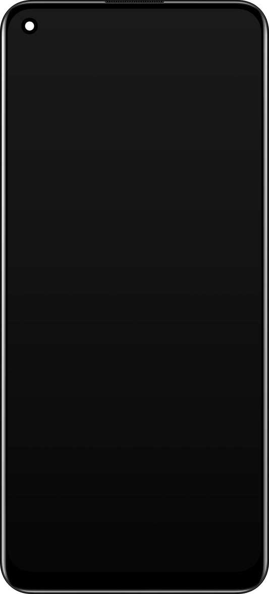 Visor com ecrã tátil Oppo Reno5 F / A94 / F19 Pro / Reno5 Lite, com moldura, preto, Service Pack 4906763