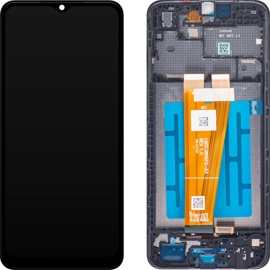 Ecrã tátil Samsung Galaxy A04 A045, com moldura, preto, Service Pack GH81-22731A