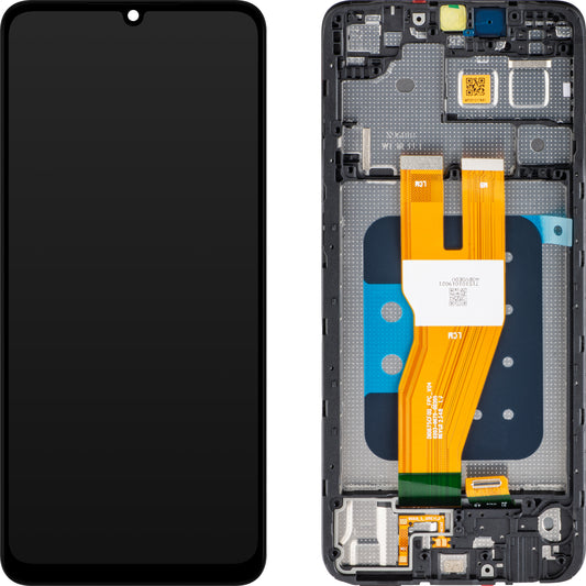 Ecrã tátil Samsung Galaxy A05 A055, com moldura, preto, Service Pack GH81-24189A
