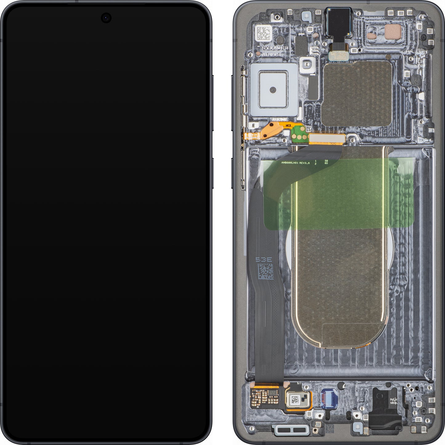 Display com Touchscreen Samsung Galaxy S25 Edge S937, com Moldura, Preto (Titanium Jetblack), Service Pack GH82-37224C