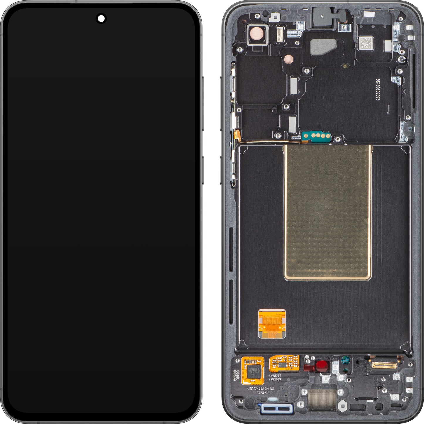 Samsung Galaxy S24 FE S721 Ecrã tátil Samsung Galaxy S24 FE S721, com moldura, preto (grafite), Service Pack GH82-35848A
