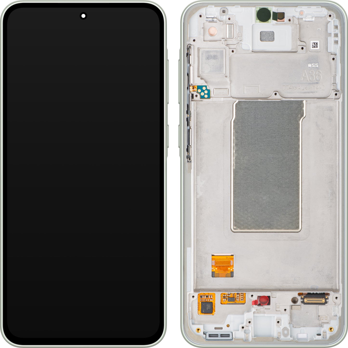 Display com Touchscreen Samsung Galaxy A36 A366, com Moldura, Verde (Lima), Service Pack GH82-36841C