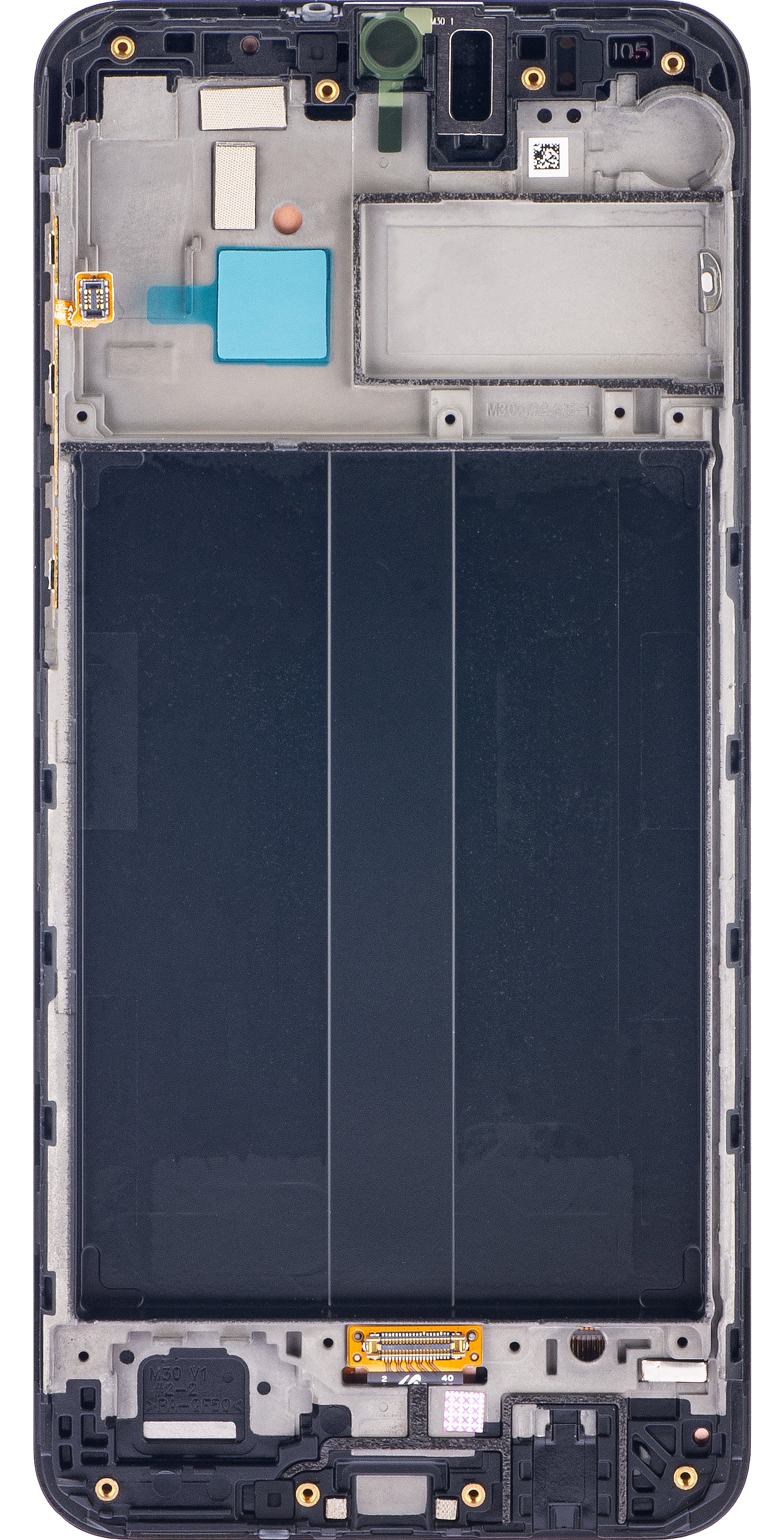 Samsung Galaxy M30 M305 Ecrã tátil, com moldura, preto, Service Pack GH82-19347A