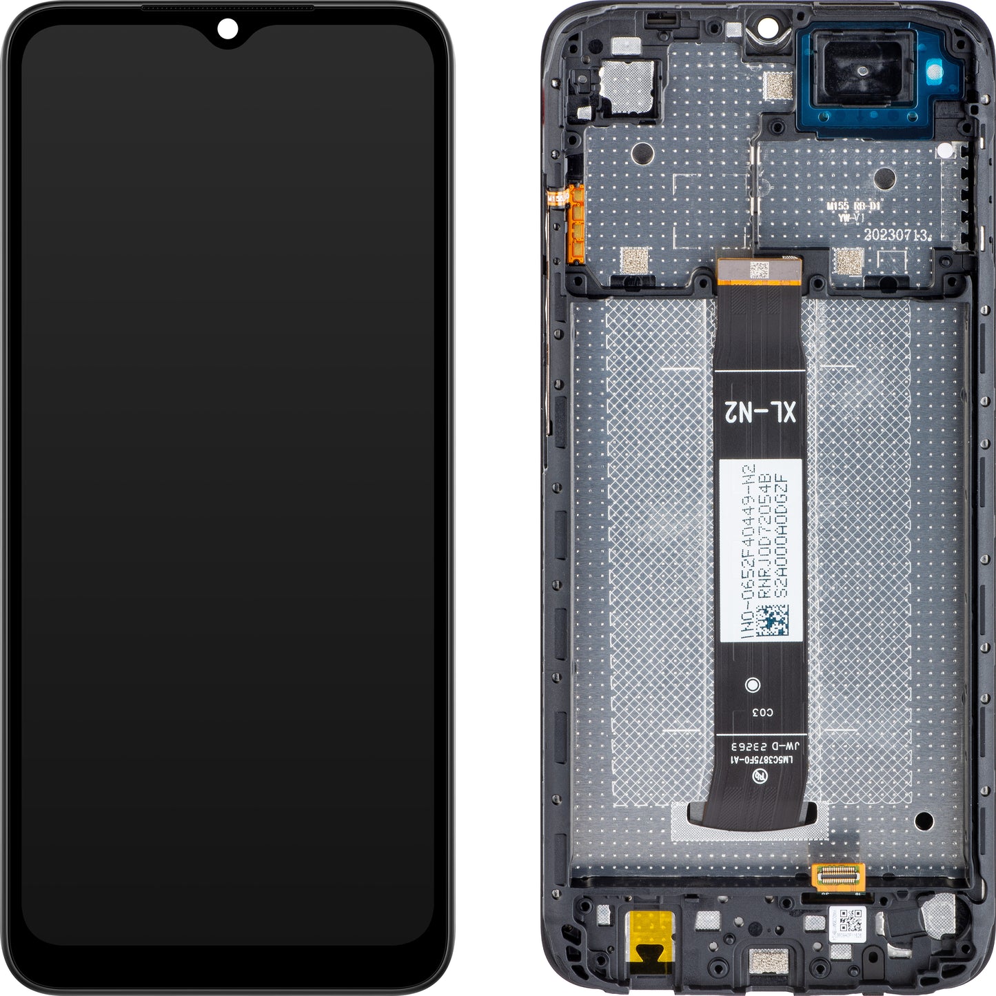 Xiaomi Redmi Redmi A2+ / A2 Ecrã tátil com moldura, preto (preto clássico), Service Pack 560001C3S200