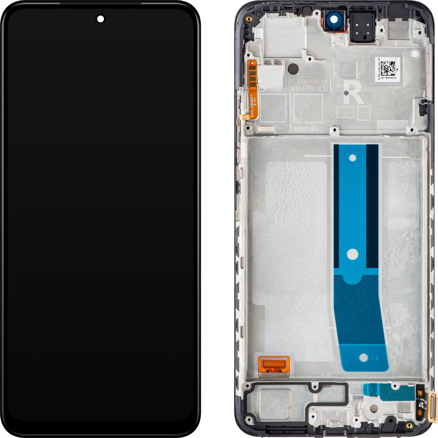 Xiaomi Redmi Note 12S Ecrã tátil, com moldura, preto (Black Onyx), Service Pack 560001K7SR00