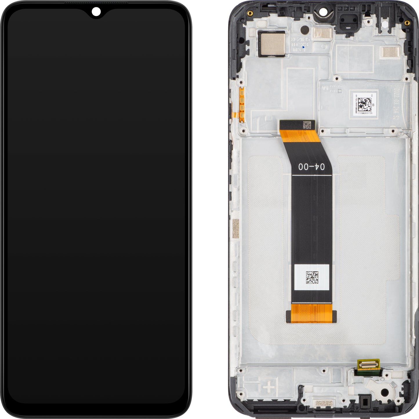 Display com Touchscreen Xiaomi Poco M5 / M4 5G / Redmi 10 5G, com Moldura, Preto, Service Pack 560005L19P00